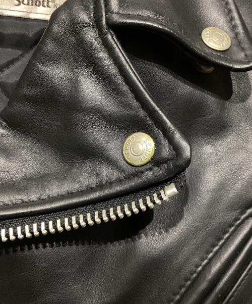 PERFECTO by Schott（パーフェクト バイ ショット）PERFECTO by Schott (パーフェクト バイ ショット) 裏キルティングライダースジャケット ブラック サイズ:36の古着・服飾アイテム