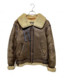 AVIREX（アヴィレックス）の古着「TYPEB-3　ムートンフライトジャケット　33H5595」｜ブラウン