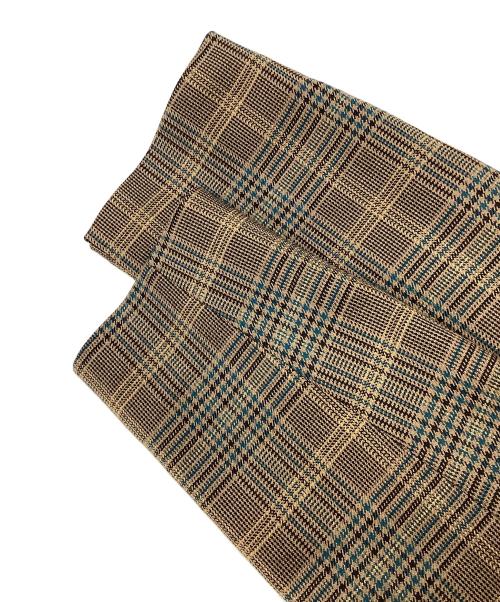 ANAYI（アナイ）ANAYI (アナイ) グレンチェックダブルジャケット ブラウン サイズ:38の古着・服飾アイテム