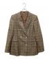 ANAYI（アナイ）の古着「グレンチェックダブルジャケット」｜ブラウン