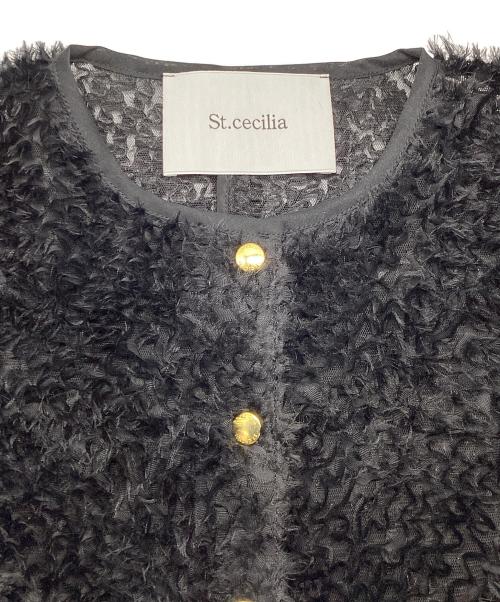 St.cecilia（セントセシリア）St.cecilia (セントセシリア) プードルジャケット ブラック サイズ:Fの古着・服飾アイテム