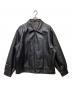 ST JOHN'S BAY（セントジョンズベイ）の古着「裏キルティングレザージャケット」｜ブラック