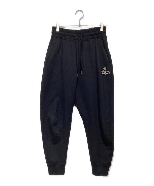 Vivienne Westwood man（ヴィヴィアン ウェストウッド マン）Vivienne Westwood man (ヴィヴィアン ウェストウッド マン) オーププリントスウェットパンツ ブラック サイズ:44の古着・服飾アイテム