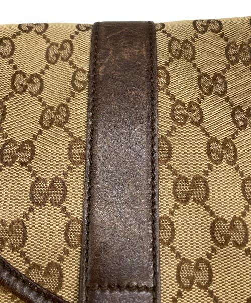 GUCCI（グッチ）GUCCI (グッチ) 145859　GG柄 ショルダーバッグ ベージュ×ブラックの古着・服飾アイテム