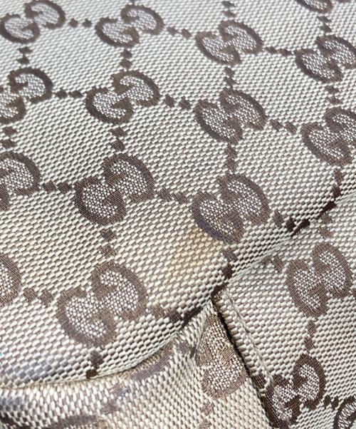 GUCCI（グッチ）GUCCI (グッチ) 145859　GG柄 ショルダーバッグ ベージュ×ブラックの古着・服飾アイテム