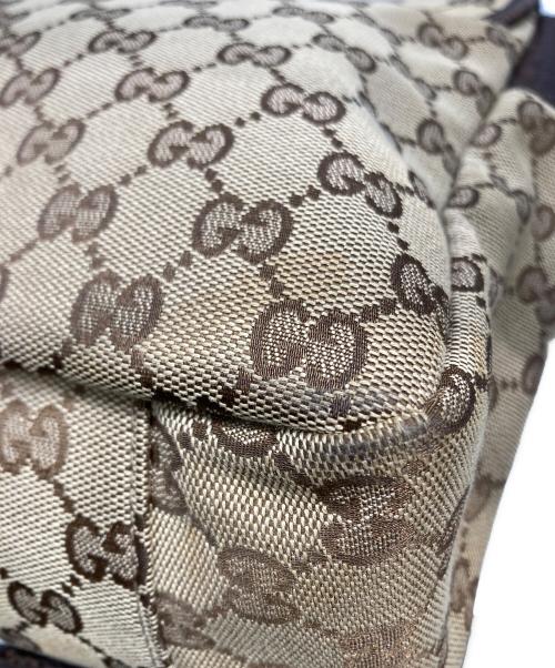 GUCCI（グッチ）GUCCI (グッチ) 145859　GG柄 ショルダーバッグ ベージュ×ブラックの古着・服飾アイテム