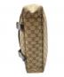 中古・古着 GUCCI (グッチ) 145859　GG柄 ショルダーバッグ ベージュ×ブラック：25000円