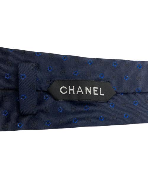 CHANEL（シャネル）CHANEL (シャネル) ココマークネクタイ ネイビー サイズ:-の古着・服飾アイテム
