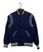 ）の古着「別注スタジャン」｜ネイビー