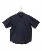 COMOLIコモリ）の古着「ショートスリーブシャツ」｜ネイビー