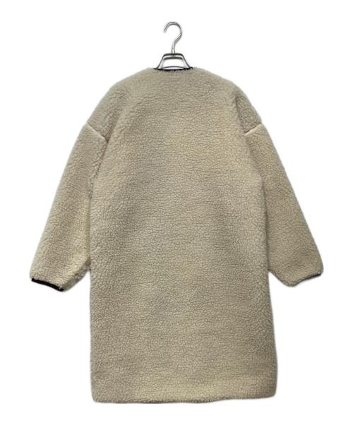 HYKE（ハイク）HYKE (ハイク) FAUX SHEARLING COAT 192-17175 012 ベージュ×ブラック サイズ:1の古着・服飾アイテム