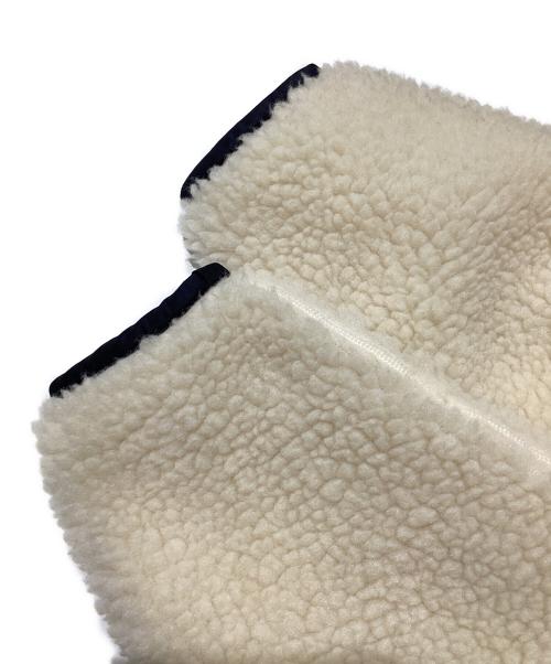 HYKE（ハイク）HYKE (ハイク) FAUX SHEARLING COAT 192-17175 012 ベージュ×ブラック サイズ:1の古着・服飾アイテム