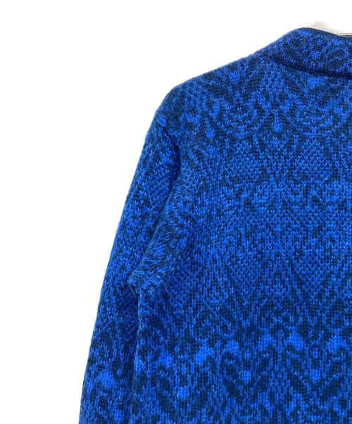 RAFFA（ラッファ）RAFFA (ラッファ) アルパカカーディガン ブルー サイズ:Mの古着・服飾アイテム