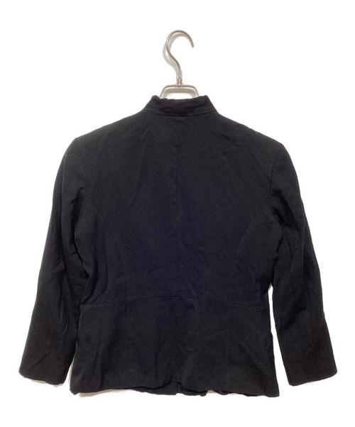 ISSEY MIYAKE（イッセイミヤケ）ISSEY MIYAKE (イッセイミヤケ) スタンドカラージャケット ブラック サイズ:2の古着・服飾アイテム
