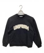 uniform experimentユニフォームエクスペリメント）の古着「CUT-OUT LOGO SWEATSHIRT」｜ブラック