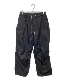 SOPHNET.（ソフネット）の古着「LIGHT POPLIN OVER PANTS」｜ブラック