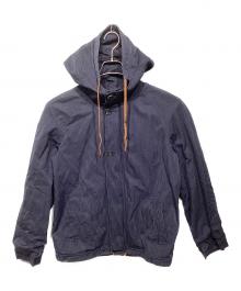 MARNI（マルニ）の古着「ストライプコットンジップジャケット」｜ネイビー