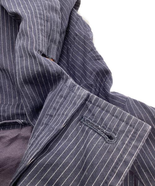 MARNI（マルニ）MARNI (マルニ) ストライプコットンジップジャケット ネイビー サイズ:48の古着・服飾アイテム