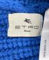 中古・古着 ETRO (エトロ) ロゴ刺繍ニット帽 ブルー：9000円
