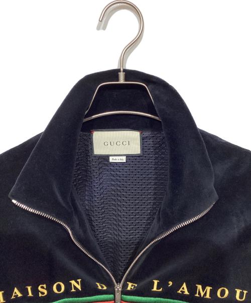 GUCCI（グッチ）GUCCI (グッチ) シェニールジャケット　595533 XJBTD ブラック サイズ:Ｓの古着・服飾アイテム