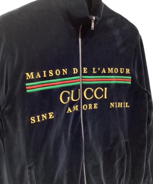 GUCCI（グッチ）GUCCI (グッチ) シェニールジャケット　595533 XJBTD ブラック サイズ:Ｓの古着・服飾アイテム