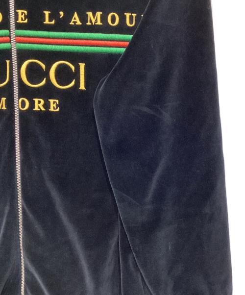 GUCCI（グッチ）GUCCI (グッチ) シェニールジャケット　595533 XJBTD ブラック サイズ:Ｓの古着・服飾アイテム