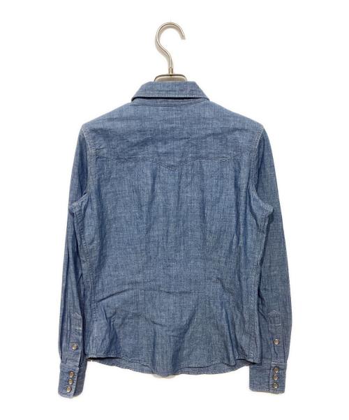 RRL（ダブルアールエル）RRL (ダブルアールエル) デニムウエスタンシャツ インディゴ サイズ:155/80Aの古着・服飾アイテム