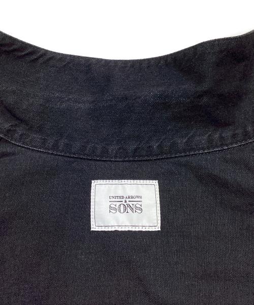 UNITED ARROWS & SONS（ユナイテッドアローズ アンド サンズ）UNITED ARROWS & SONS (ユナイテッドアローズ アンド サンズ) DENIM TRUCKER JACKET 5525-299-0826 ブラック サイズ:XLの古着・服飾アイテム