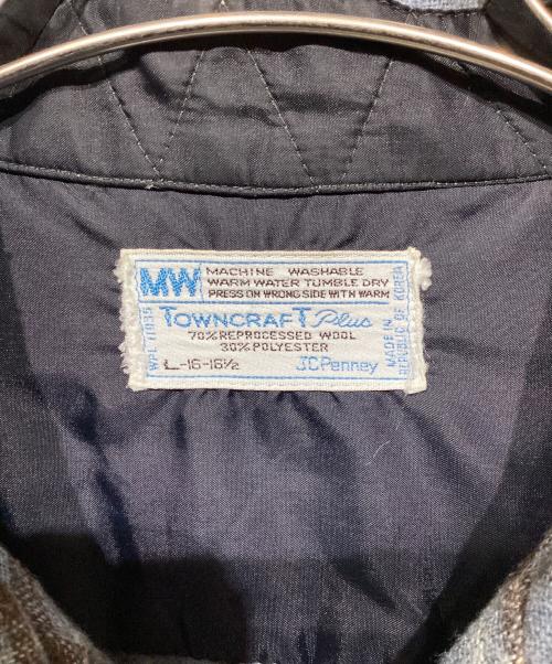 TOWN CRAFT plus（タウンクラフト プラス）TOWN CRAFT plus (タウンクラフト プラス) フランネル オープンカラーシャツ ブルー サイズ:Lの古着・服飾アイテム