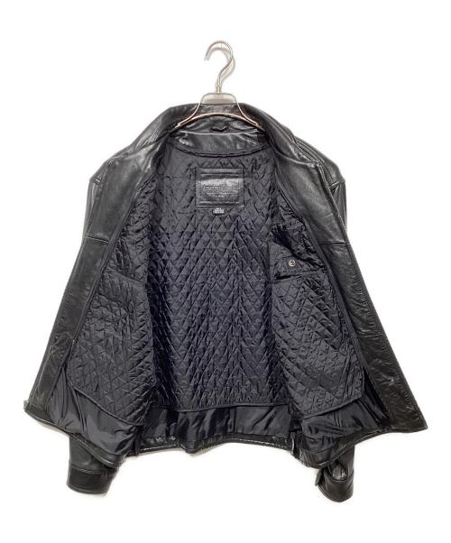 AMERICAN CLASSICS（アメリカンクラシック）AMERICAN CLASSICS (アメリカンクラシック) ライナー付レザージャケット ブラック サイズ:Lの古着・服飾アイテム