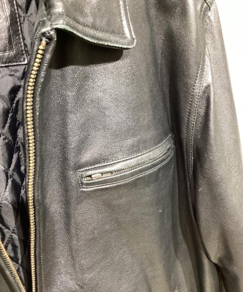 AMERICAN CLASSICS（アメリカンクラシック）AMERICAN CLASSICS (アメリカンクラシック) ライナー付レザージャケット ブラック サイズ:Lの古着・服飾アイテム