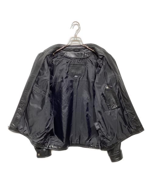 AMERICAN CLASSICS（アメリカンクラシック）AMERICAN CLASSICS (アメリカンクラシック) ライナー付レザージャケット ブラック サイズ:Lの古着・服飾アイテム