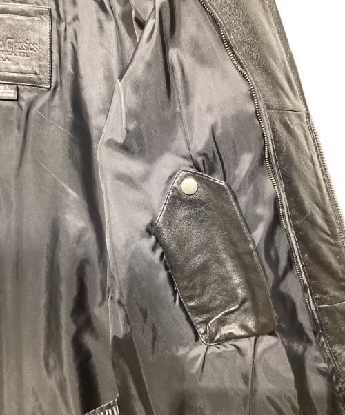 AMERICAN CLASSICS（アメリカンクラシック）AMERICAN CLASSICS (アメリカンクラシック) ライナー付レザージャケット ブラック サイズ:Lの古着・服飾アイテム