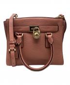 MICHAEL KORSマイケル・コース）の古着「SHEILA 2WAYバッグ　35S6GHX32L」｜ピンク