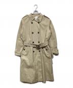 REPLAYリプレイ）の古着「コットンナイロンツイル オーバーサイズダブルブレストトレンチコートW7662A.000.84241」｜ベージュ