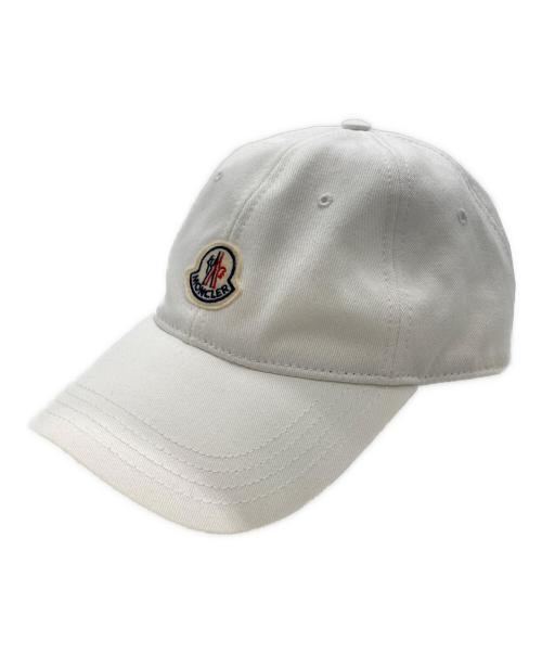 MONCLER（モンクレール）MONCLER (モンクレール) BERRETTO BASEBALL キャップ ホワイトの古着・服飾アイテム