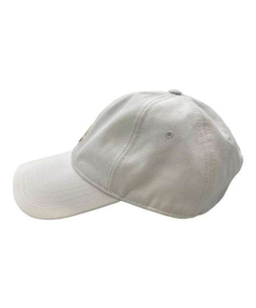 MONCLER（モンクレール）MONCLER (モンクレール) BERRETTO BASEBALL キャップ ホワイトの古着・服飾アイテム