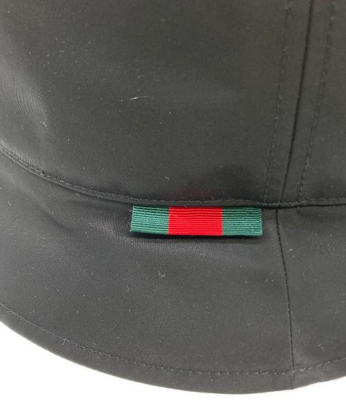 GUCCI（グッチ）GUCCI (グッチ) Nylon Bucket Hat ブラック 未使用品の古着・服飾アイテム