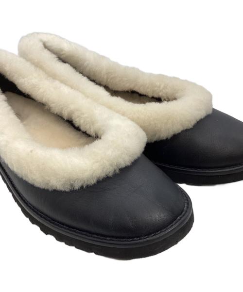 UGG（アグ）UGG (アグ) RAY BEAMS (レイ ビームス) ZORA LEATHER BALLET ブラック サイズ:24㎝の古着・服飾アイテム