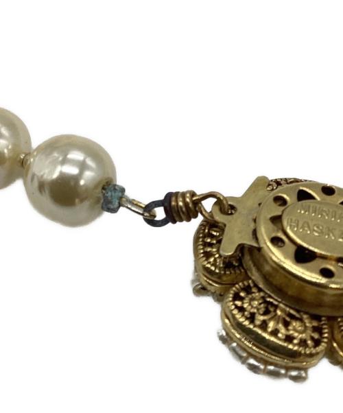 MIRIAM HASKELL（ミリアムハスケル）MIRIAM HASKELL (ミリアムハスケル) パールフラワーネックレス ホワイトの古着・服飾アイテム