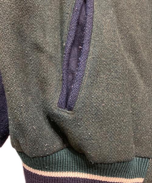 CHAPS RALPH LAUREN（チャップス ラルフローレン）CHAPS RALPH LAUREN (チャップス ラルフローレン) スタジャン グリーン×ネイビー サイズ:Lの古着・服飾アイテム