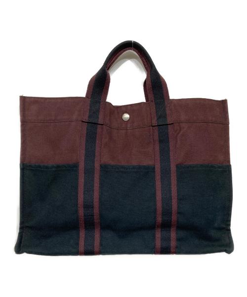 HERMES（エルメス）HERMES (エルメス) フールトゥ MM ボルドー×ブラックの古着・服飾アイテム