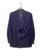 Yves Saint Laurentイヴサンローラン）の古着「金釦 ダブル ブレザージャケット」｜ネイビー