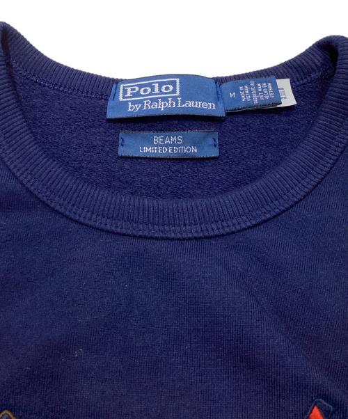 POLO RALPH LAUREN（ポロ・ラルフローレン）POLO RALPH LAUREN (ポロ・ラルフローレン) BEAMS (ビームス) 別注 SWEATSHIRT ネイビー サイズ:Mの古着・服飾アイテム