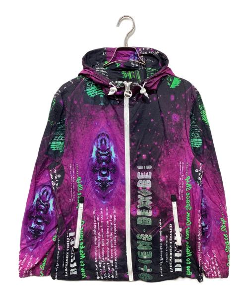 DIESEL（ディーゼル）DIESEL (ディーゼル) ナイロンジャケット パープル×グリーン サイズ:Sの古着・服飾アイテム