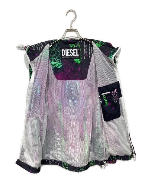 DIESEL（ディーゼル）DIESEL (ディーゼル) ナイロンジャケット パープル×グリーン サイズ:Sの古着・服飾アイテム