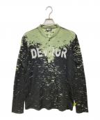 DIESELディーゼル）の古着「ヘンリーネックカットソー」｜グリーン