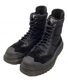 DIESEL（ディーゼル）の古着「H-SHIROKI HB レースアップブーツ」｜ブラック