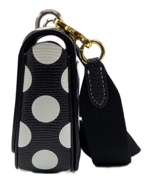 Kate Spade（ケイトスペード）Kate Spade (ケイトスペード) ツイストロック ドットショルダーバッグ ブラックの古着・服飾アイテム