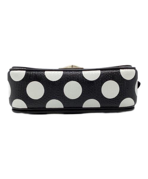 Kate Spade（ケイトスペード）Kate Spade (ケイトスペード) ツイストロック ドットショルダーバッグ ブラックの古着・服飾アイテム
